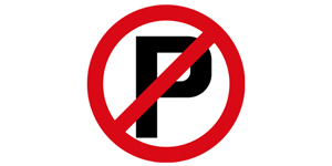 禁止停车标志不允许在此区域停车